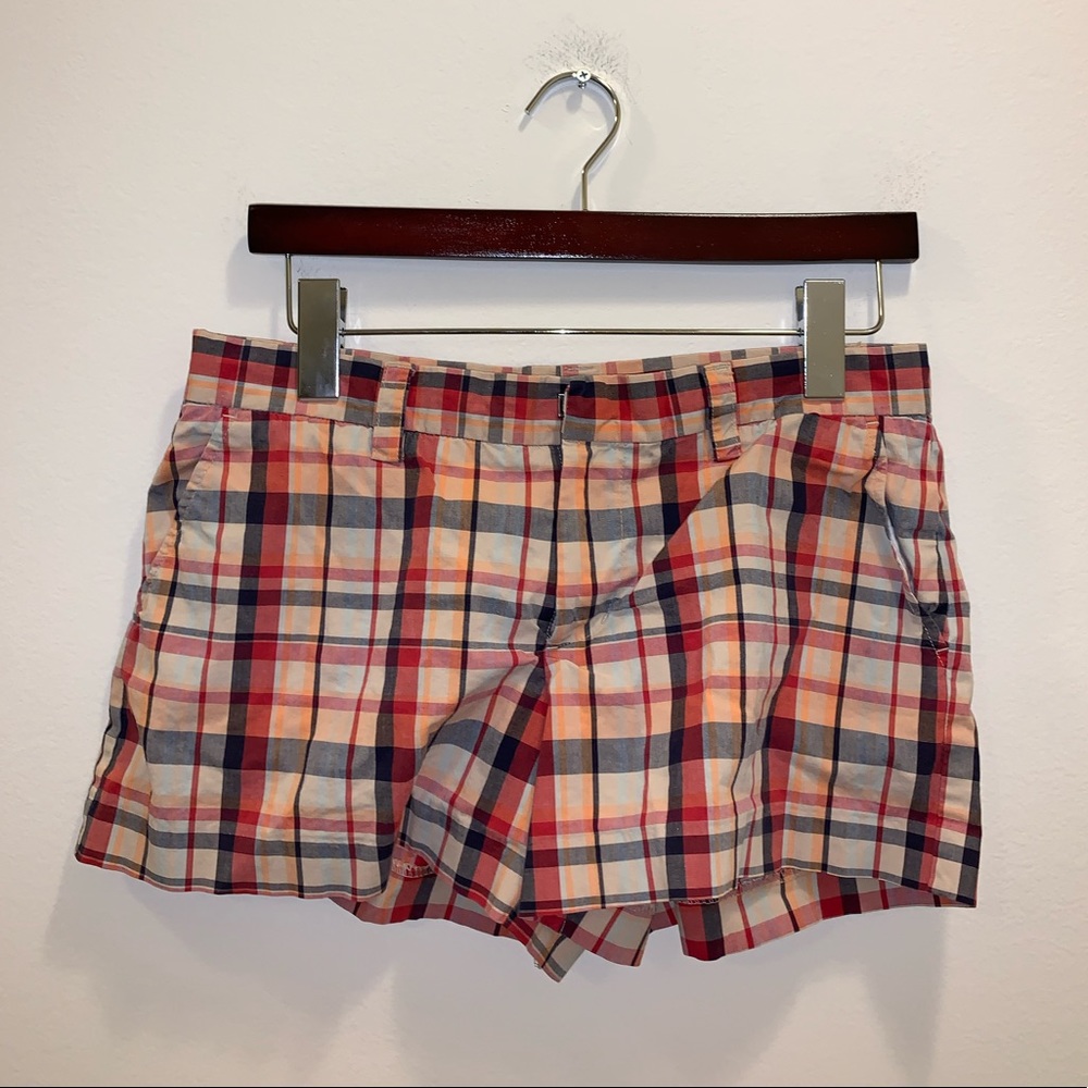 American Eagle Multicolor Plaid shorts size 4 - Picture 2 of 10